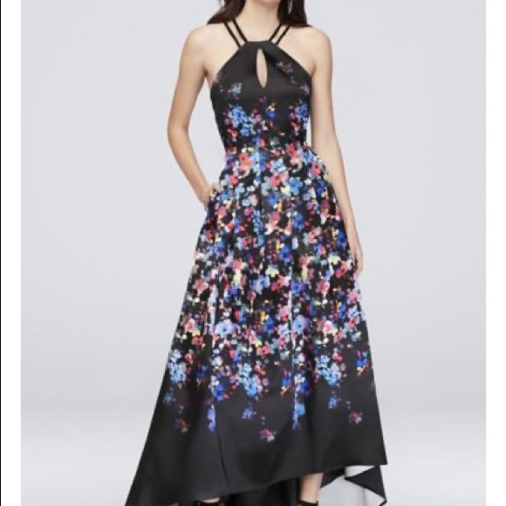Beautiful floral hi-low dress. Sz 2